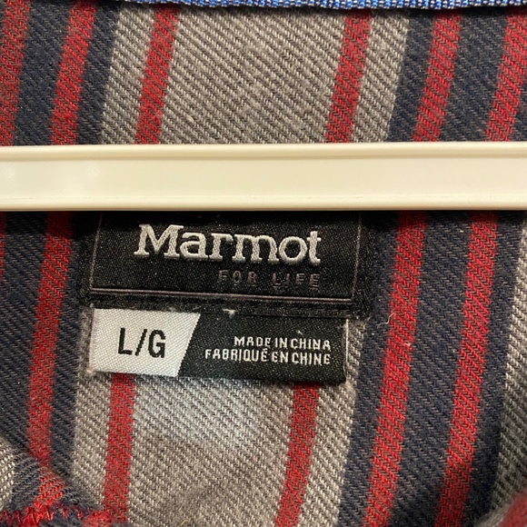 Marmot Large Fleece Button Up Shirt - Picture 2 of 2